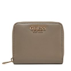 Mały Portfel Damski Guess. Brązowe portfele Guess, z aplikacjami. Za 129.99 zł.