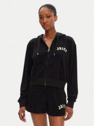 Juicy Couture Bluza Nala JCWAS125321 Czarny Oversize. Czarne bluzy Juicy Couture, xl, bez wzorów, z bawełny, bez kaptura. Za 239.99 zł.