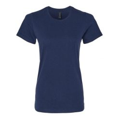 Damska Koszulka Softstyle O Średniej Grubości. Niebieskie bluzki GILDAN, xl, bez wzorów, sportowe, bez kołnierzyka, bez ramiączek. Za 33.99 zł.