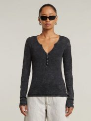 G-Star Koszulka w kolorze czarnym rozmiar: XXS. Czarne bluzki G-Star, xxs, bez wzorów, z bawełny, retro, bez kołnierzyka, bez ramiączek. Za 78.99 zł.