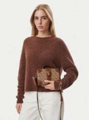Guess Torebka J6BZ04 W3964 Brązowy. Brązowe torebki klasyczne Guess, z aplikacjami, z materiału, bez dodatków. Za 344.99 zł.