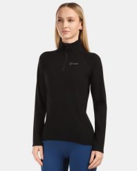 Damska bluza techniczna Kilpi MONTALE-W. Czarne bluzy Kilpi, bez wzorów, z bawełny, bez kaptura. Za 370.41 zł.