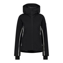 Kurtka damska turystyczna CMP 31W0036. Czarne kurtki narciarskie CMP, l, bez wzorów, bez kaptura, narciarskie. W wyprzedaży za 1,248.30 zł.