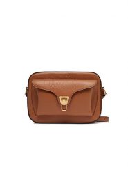 COCCINELLE Skórzana torebka w kolorze jasnobrązowym - 21 x 15 x 7 cm rozmiar: onesize. Brązowe torby na ramię Coccinelle, bez wzorów, z materiału, na ramię, bez dodatków. Za 876.46 zł.