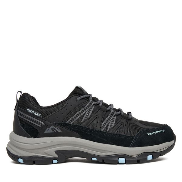 Trekkingi Skechers. Czarne obuwie sportowe Skechers, bez zapięcia, trekkingowe. Za 359.99 zł.