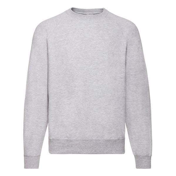 Bluza Unisex Adult Classic Plain Raglan. Białe bluzy FRUIT OF THE LOOM, m, bez wzorów, z bawełny, z kapturem. Za 155.99 zł.