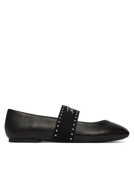 KARL LAGERFELD Baleriny Karo KL40126A Czarny. Czarne baleriny KARL LAGERFELD, bez wzorów, ze skóry, bez obcasa. Za 729.99 zł.