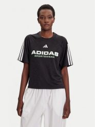 Adidas T-Shirt Tiro x Common Goal Jacquard JL9212 Czarny Loose Fit. Czarne t-shirty Adidas, m, bez wzorów, z syntetyku, bez kołnierzyka, bez ramiączek. Za 219.99 zł.
