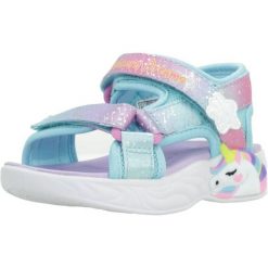 Sandały SKECHERS 302682N Wielokolorowy. Sandały Skechers, bez wzorów, z tkaniny, sportowe, bez obcasa, bez zapięcia. Za 169.99 zł.