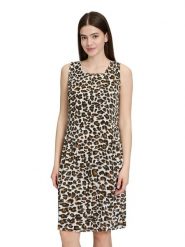 Vera Mont Sukienka w kolorze kremowo-jasnobrązowym rozmiar: 40. Brązowe sukienki Vera Mont, bez wzorów, bez kołnierzyka, bez ramiączek, mini. Za 173.99 zł.