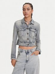 Miss Sixty Kurtka jeansowa 6S1WJ50100 Niebieski Slim Fit. Niebieskie kurtki Miss Sixty, s, bez wzorów, z bawełny, bez kaptura. Za 889.99 zł.