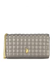 U.S. Polo Assn. Torebka BEUXT8444WVP Szary. Szare listonoszki U.S. Polo Assn., bez wzorów, z tworzywa sztucznego, bez dodatków. Za 131.99 zł.