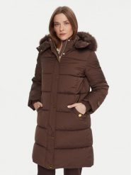 Marciano Guess Płaszcz zimowy 5BGL18 7378A Brązowy Regular Fit. Brązowe płaszcze Marciano Guess, na zimę, z aplikacjami, z syntetyku, bez kaptura. Za 1,399.00 zł.