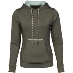 Damska bluza jeździecka Harry's Horse Just Ride. Zielone bluzy HARRYS HORSE, s, bez wzorów, z elastanu, z kapturem. Za 275.85 zł.