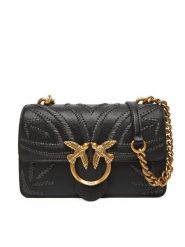 PINKO Torebka Love One Mini Cl PE 25 PLTT 100059 A2C3 Czarny. Czarne torebki klasyczne Pinko, bez wzorów, ze skóry, bez dodatków. Za 939.99 zł.