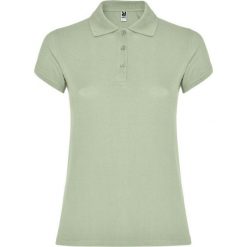 Damska Koszulka Polo W Gwiazdki. Zielone koszulki polo ROLY, xl, bez wzorów, bez kołnierzyka, bez ramiączek. Za 67.99 zł.