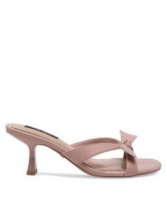 Nine West Klapki WFA2668-1 Różowy. Czerwone klapki Nine West, bez wzorów, z syntetyku, bez obcasa. Za 229.99 zł.