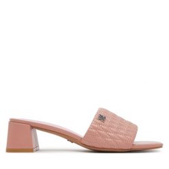 Klapki Nine West. Czerwone klapki Nine West, bez wzorów, bez obcasa. Za 179.99 zł.