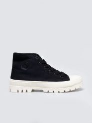 Trampki damskie wysokie czarne OO274008 906. Czarne trampki Big Star, bez wzorów, z gumy, bez zapięcia. Za 159.99 zł.