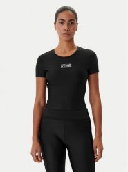 Versace Jeans Couture T-Shirt 80HAH6A2 J0128 Czarny Slim Fit. Czarne t-shirty Versace Jeans Couture, xs, bez wzorów, z jeansu, bez kołnierzyka, bez ramiączek. Za 479.99 zł.