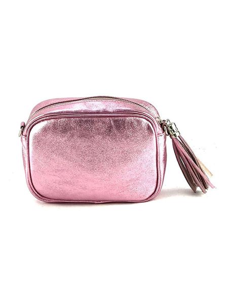 Marlon Skórzana torebka w kolorze jasnoróżowym - 20 x 14 x 7 cm rozmiar: onesize. Różowe torby na ramię Marlon, z aplikacjami, z materiału, na ramię, bez dodatków. Za 183.59 zł.