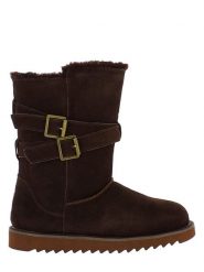 NICEBAY Skórzane kozaki zimowe "Mells Waterproof" w kolorze brązowym rozmiar: 36. Brązowe kozaki NICEBAY, na zimę, z materiału, bez obcasa, bez zapięcia. Za 206.91 zł.