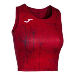 Tank top do biegania damski Joma Elite IX Crop top. Czerwone topy Joma, l, bez wzorów, bez kołnierzyka, bez ramiączek. W wyprzedaży za 83.70 zł.