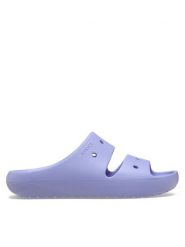Crocs Klapki Classic Sandal v2 209403 Fioletowy. Fioletowe klapki Crocs, bez wzorów, z tworzywa sztucznego, bez obcasa. Za 89.00 zł.