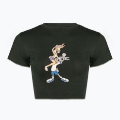 Koszulka damska Ellesse Tweetest Crop. Zielone bluzki Ellesse, bez wzorów, bez ramiączek. Za 76.99 zł.