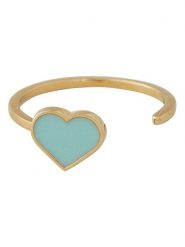 Design Letters Pozłacany pierścionek rozmiar: onesize. Niebieskie pierścionki Design Letters, pozłacane. Za 128.45 zł.