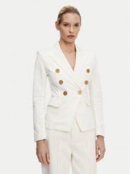 Balmain Marynarka DF1SG170DB69 Biały Slim Fit. Białe marynarki i żakiety Balmain, bez wzorów, z bawełny. Za 6,919.00 zł.