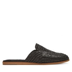 Klapki Toms. Czarne klapki Toms, bez wzorów, bez obcasa. Za 309.99 zł.