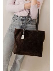 Anna Morellini Skórzana torebka "Fiorisa" w kolorze brązowym - 34 x 30 x 14 cm rozmiar: onesize. Brązowe torby na ramię Anna Morellini, bez wzorów, z materiału, na ramię, bez dodatków. Za 260.99 zł.