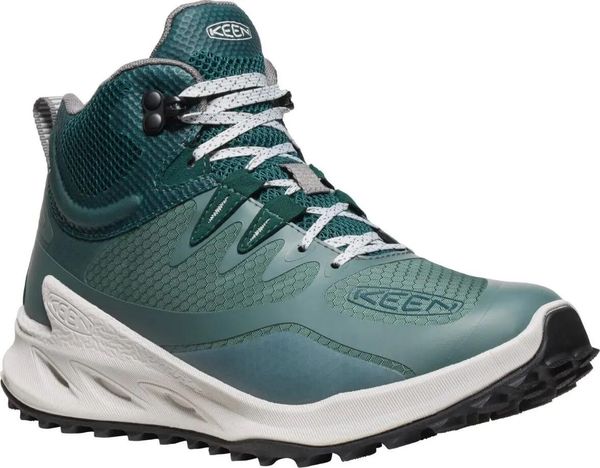 KEEN Buty turystyczne damskie Zionic Mid Wp Dark Forest/Sea Moss r.40. Niebieskie trekkingi Keen, z gumy, trekkingowe. Za 398.90 zł.