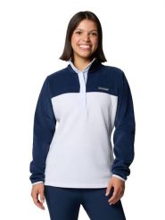 Columbia Bluza polarowa "Benton Springs" w kolorze błękitno-granatowym rozmiar: S. Niebieskie bluzy Columbia, s, bez wzorów, z materiału, bez kaptura. Za 82.95 zł.
