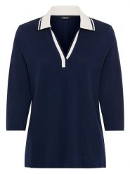 Olsen Koszulka polo w kolorze granatowym rozmiar: 40. Niebieskie bluzki Olsen, bez wzorów, bez kołnierzyka, bez ramiączek. Za 88.45 zł.