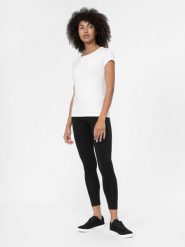 4F Legginsy dzianinowe damskie - czarne XS. Czarne legginsy 4f, s, bez wzorów, z bawełny. W wyprzedaży za 59.99 zł.