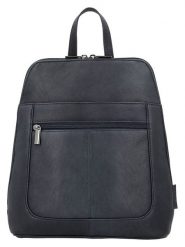 Beagles Skórzany plecak "Benidorm" w kolorze granatowym - 25 x 29 x 9 cm rozmiar: onesize. Niebieskie plecaki Beagles, bez wzorów, z materiału. Za 173.99 zł.