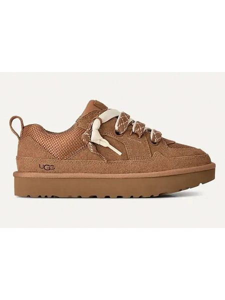UGG Sneakersy "Lowmel" w kolorze jasnobrązowym rozmiar: 38. Brązowe trampki UGG, bez wzorów, ze skóry, bez zapięcia. Za 494.54 zł.