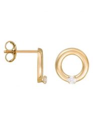 OR ÉCLAT Złote kolczyki-wkrętki "Bulle d'or" rozmiar: onesize. Żółte kolczyki OR ÉCLAT, złote. Za 193.70 zł.