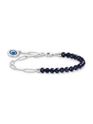 Thomas Sabo Srebrna bransoletka rozmiar: onesize. Niebieskie bransoletki Thomas Sabo, srebrne. Za 124.95 zł.