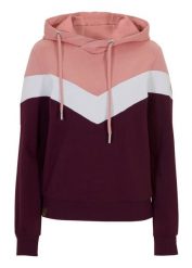 Bluza z kapturem z mieszanki bawełny. Fioletowe bluzy bonprix, bez wzorów, z bawełny, z kapturem. Za 109.99 zł.