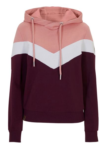 Bluza z kapturem z mieszanki bawełny. Fioletowe bluzy bonprix, bez wzorów, z bawełny, z kapturem. Za 109.99 zł.