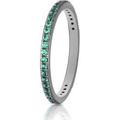 PROMOCJA Srebrny Pierścionek - srebro 925, Spinel syntetyczny. Szare pierścionki W.KRUK, z spinelem, srebrne. W wyprzedaży za 59.00 zł.