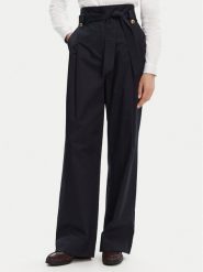 Barbour Spodnie materiałowe Elsie LTR0385NY99 Granatowy Wide Leg. Niebieskie spodnie materiałowe Barbour, bez wzorów, z bawełny. Za 349.99 zł.