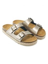 Mandel Klapki w kolorze brązowym rozmiar: 39. Brązowe klapki Mandel, bez wzorów, z otwartym noskiem, bez obcasa. Za 152.99 zł.