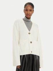 Gina Tricot Kardigan 23731 Écru Relaxed Fit. Kardigany Gina Tricot, l, bez wzorów, z syntetyku. Za 109.99 zł.