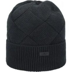 Cmp WOMAN KNITTED HAT damska czapka dziana 100% poliwęglan. Czarne czapki CMP, bez wzorów. Za 121.00 zł.