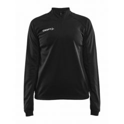 Bluza treningowa damska Craft Evolve Halfzip. Czarne bielizna sportowa Craft, bez wzorów, bez kaptura. Za 199.99 zł.