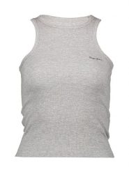 Pepe Jeans Top w kolorze szarym rozmiar: M. Szare koszulki sportowe Pepe Jeans, bez wzorów, z jeansu, bez ramiączek. Za 66.00 zł.